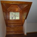 Cedar dormer sitting area